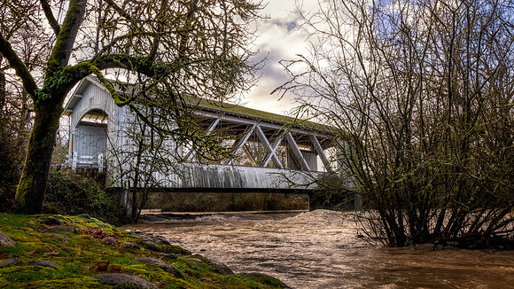 Larwood Bridge Over Flooded Creek