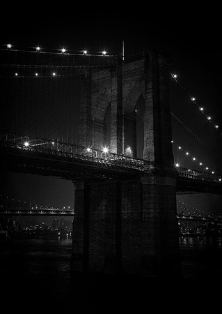 The Brooklyn Bridge After Dark