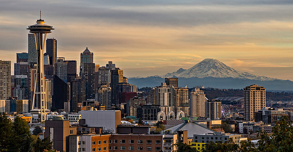 Seattle and Rainier